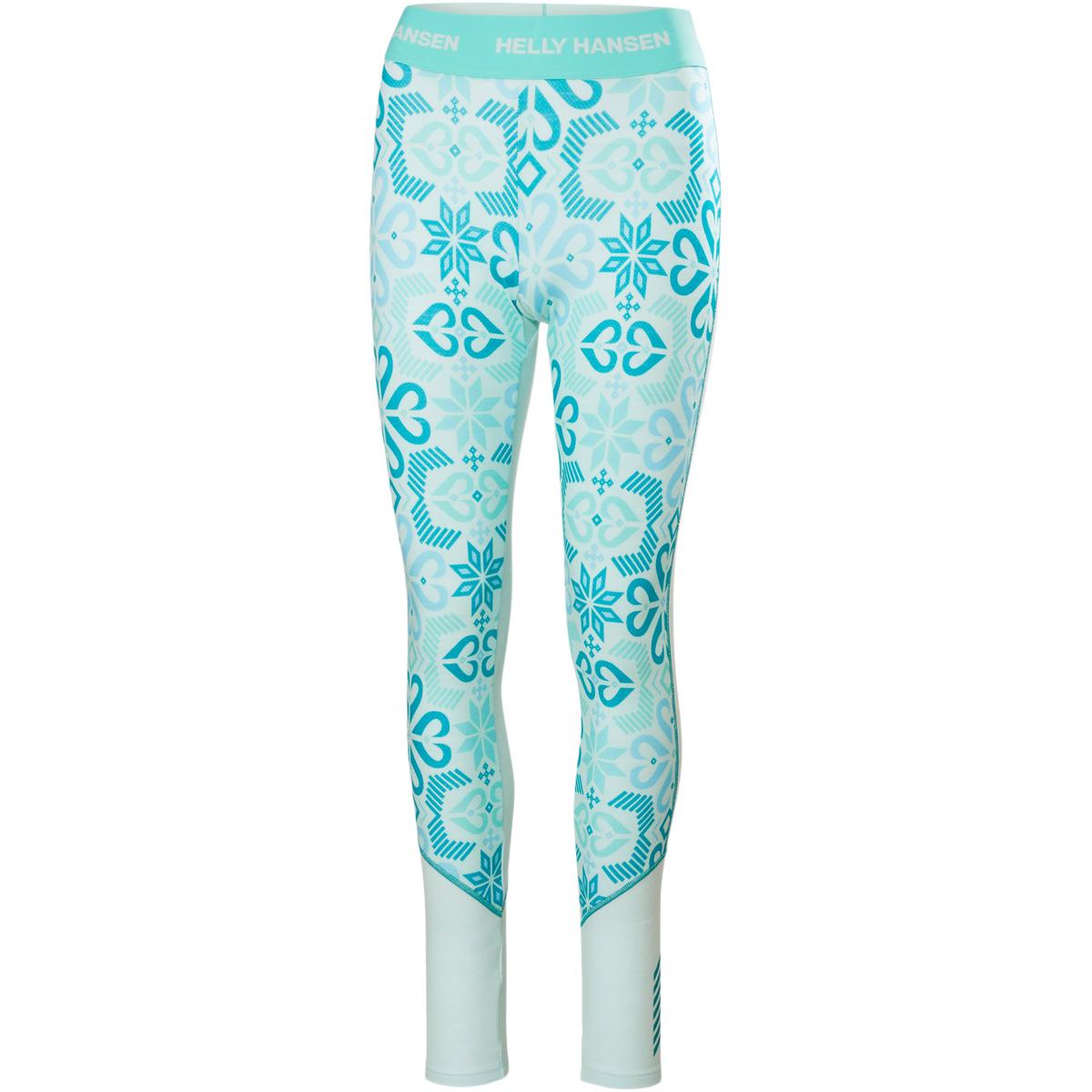 Helly Hansen Lifa Midweight Graphic Merinould Skiunderbukser Dame 562 ICICLE NORD