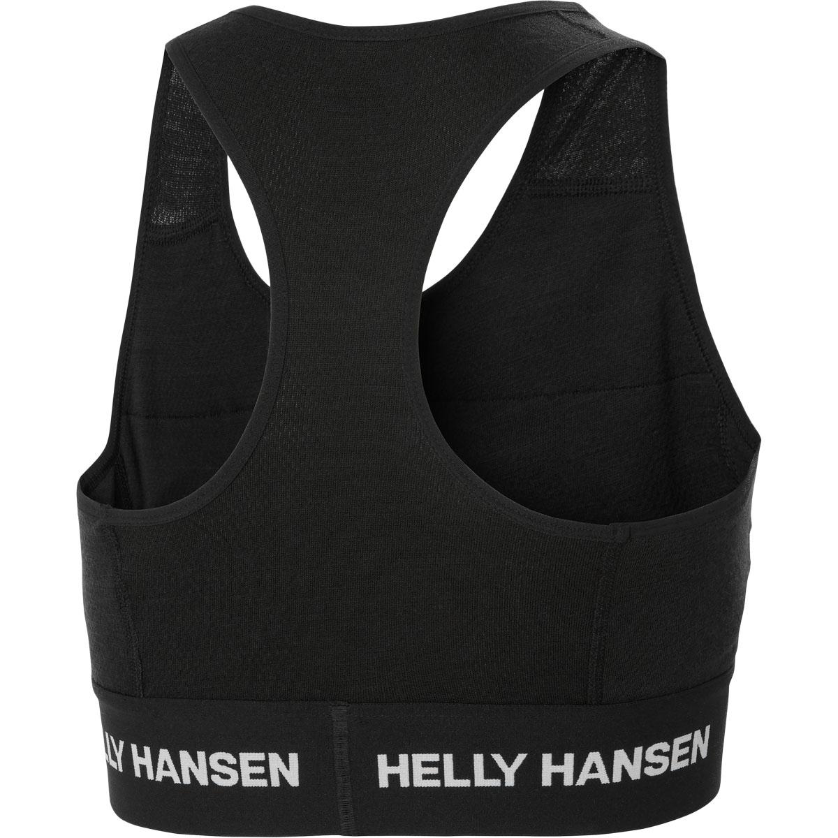 Helly Hansen Lifa Merino Midweight Medium Support Sports BH Dame 990 BLACK / NATURA / EBONY