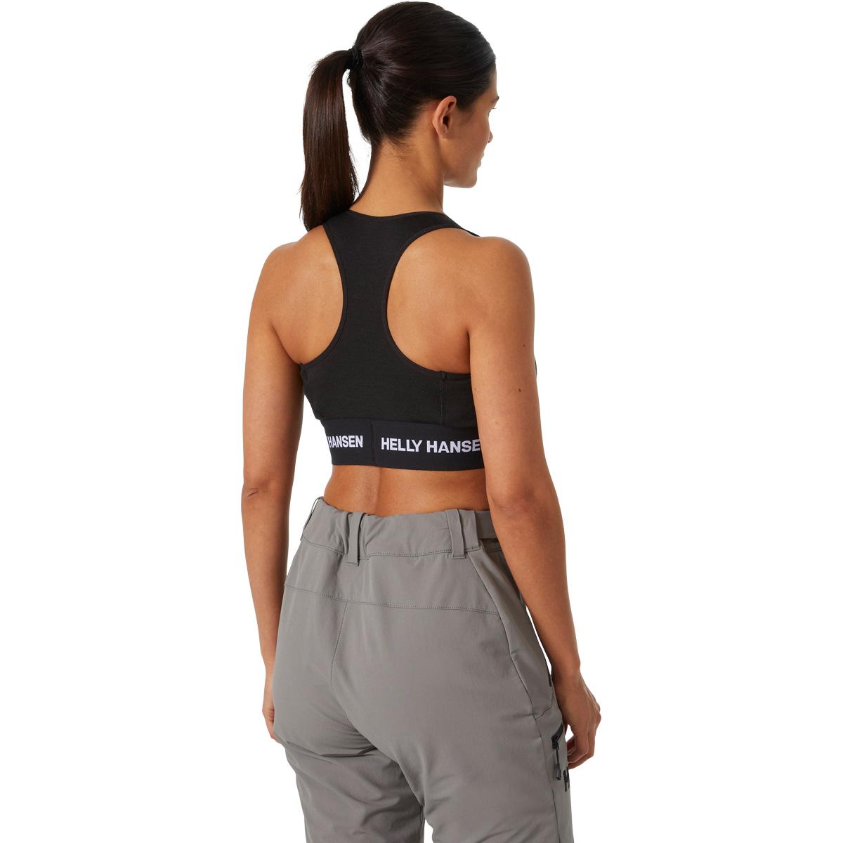Helly Hansen Lifa Merino Midweight Medium Support Sports BH Dame 990 BLACK / NATURA / EBONY