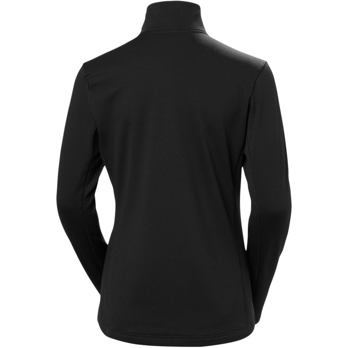 Helly Hansen Versalite Half Zip Fleecetrøye Dame 990 BLACK / NATURA / EBONY