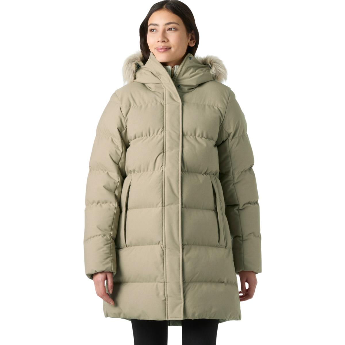 Helly Hansen Blossom Puffy Parka Vinterjakke Dame PEBBLE
