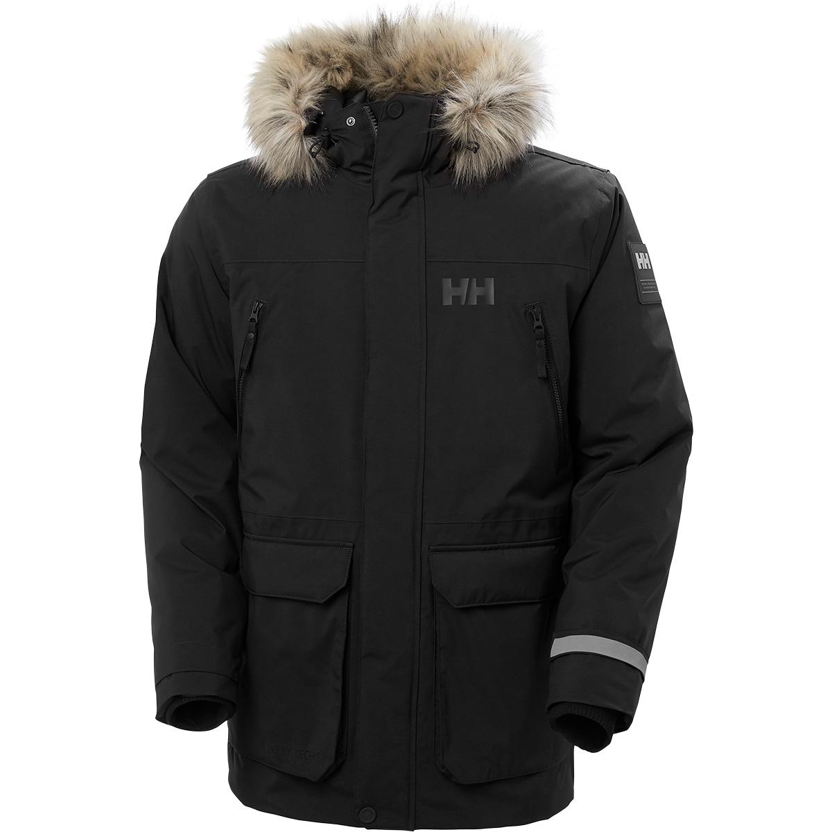 Helly Hansen Reine Parka Vinterjakke Herre 990 BLACK / NATURA / EBONY