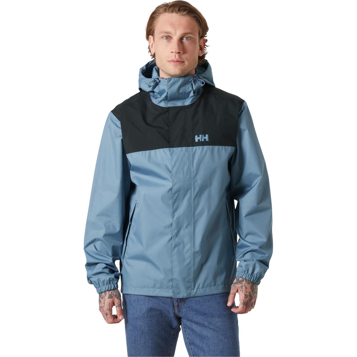 Helly Hansen Vancouver Regnjakke Herre 601 NAVY FADED STRIPES