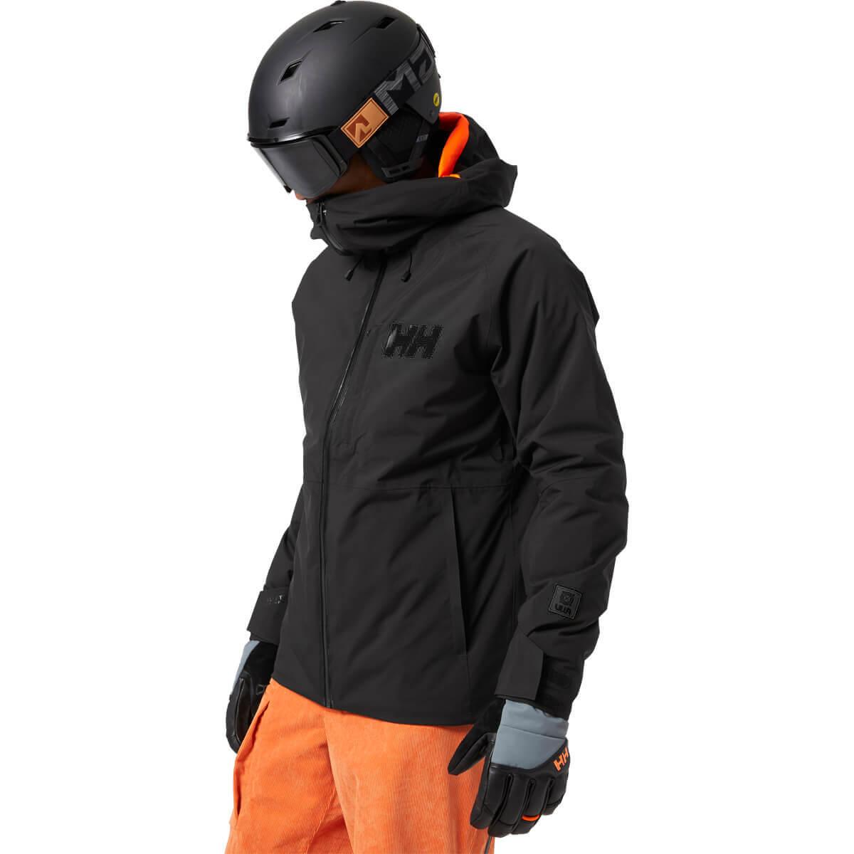 Helly Hansen Powderface Skijakke Herre 990 BLACK / NATURA / EBONY