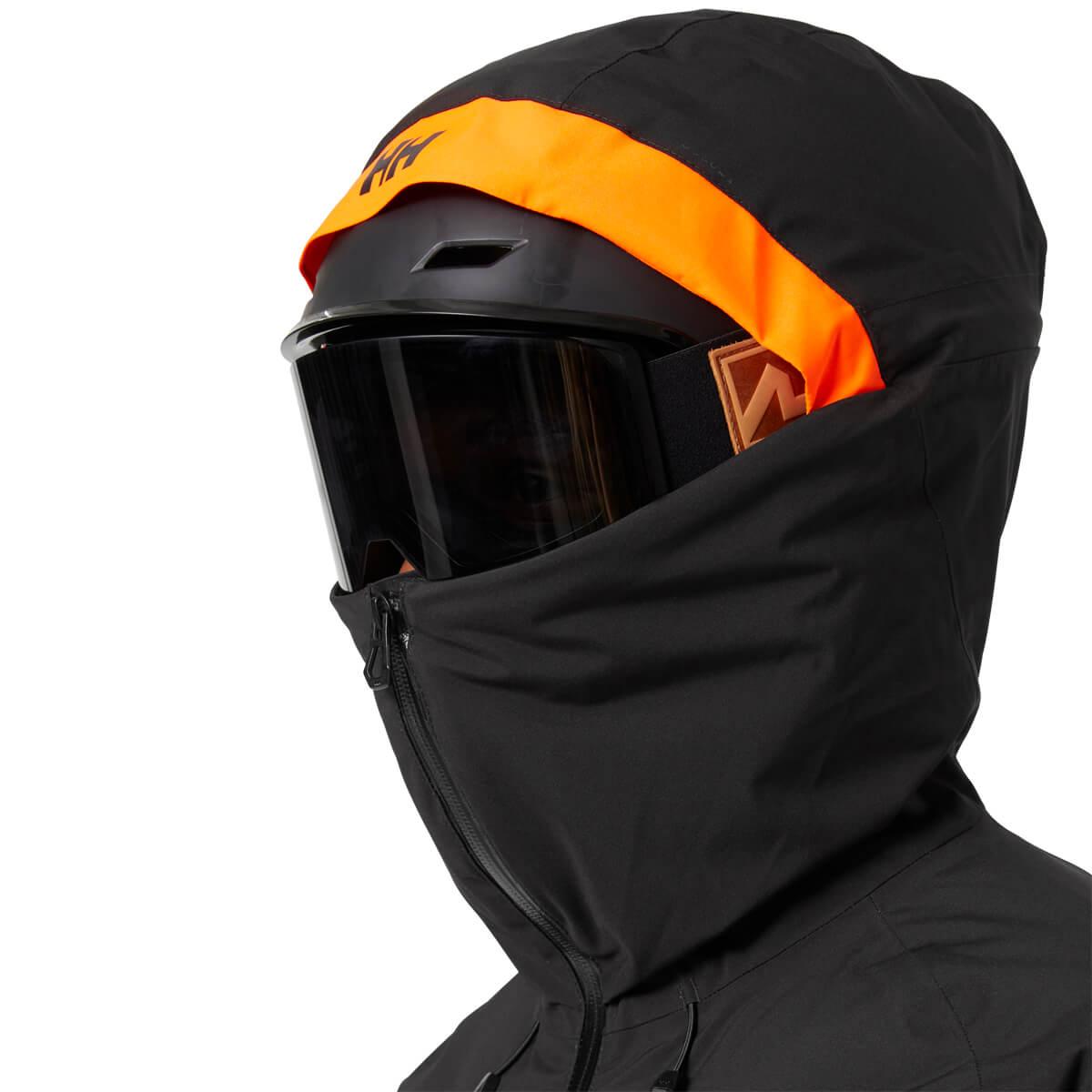 Helly Hansen Powderface Skijakke Herre 990 BLACK / NATURA / EBONY