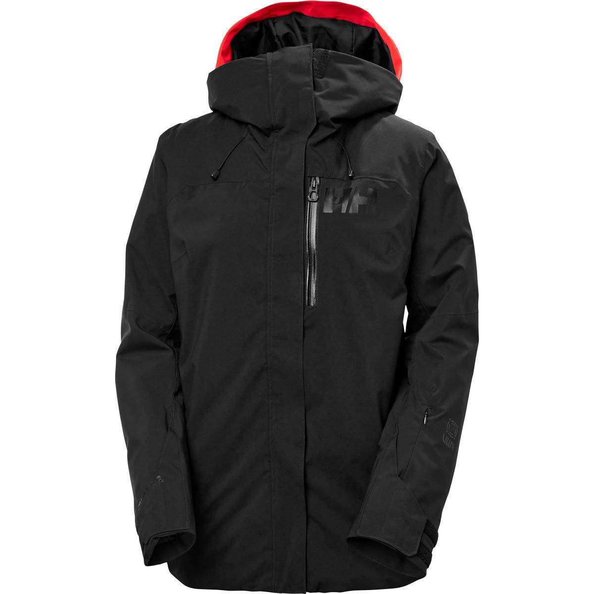 Helly Hansen Powshot Skijakke Dame 990 BLACK / NATURA / EBONY