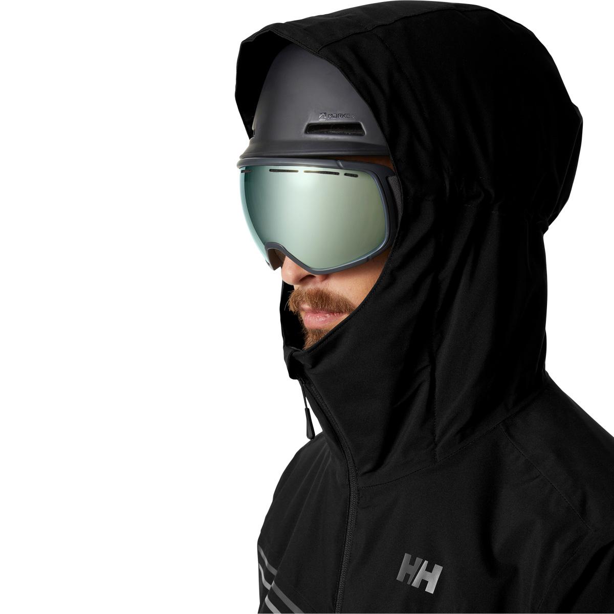 Helly Hansen Alpine Insulated Skijakke Herre 990 BLACK / NATURA / EBONY