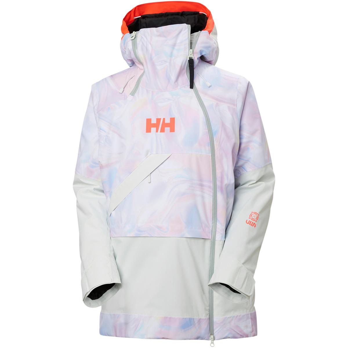 Helly Hansen Powchaser Asym Skijakke Dame White