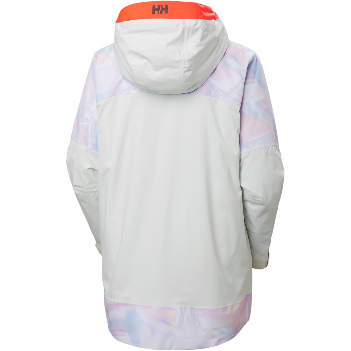 Helly Hansen Powchaser Asym Skijakke Dame White