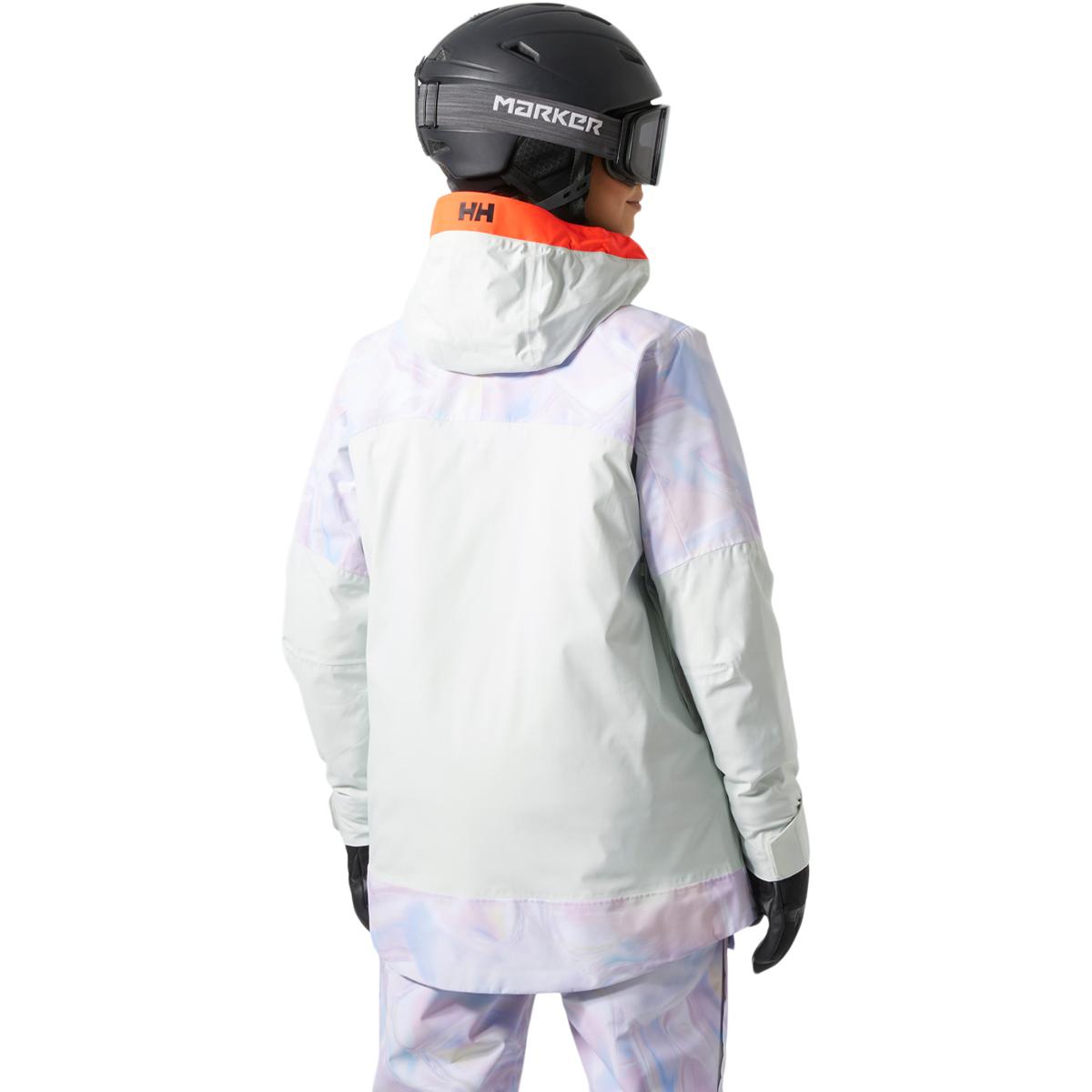 Helly Hansen Powchaser Asym Skijakke Dame White