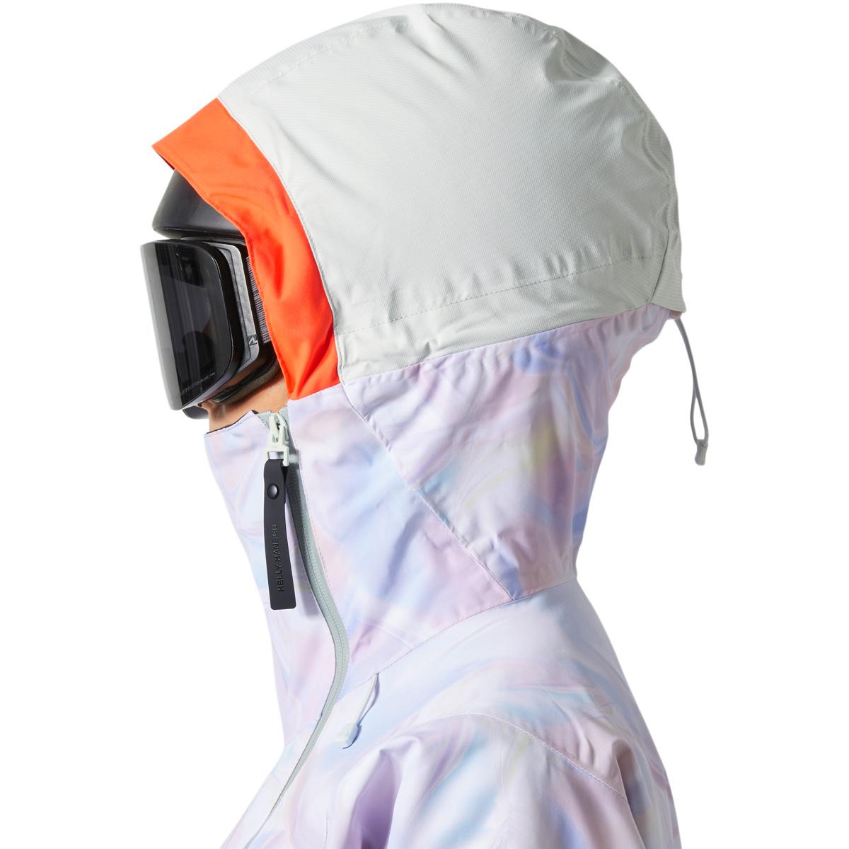 Helly Hansen Powchaser Asym Skijakke Dame White