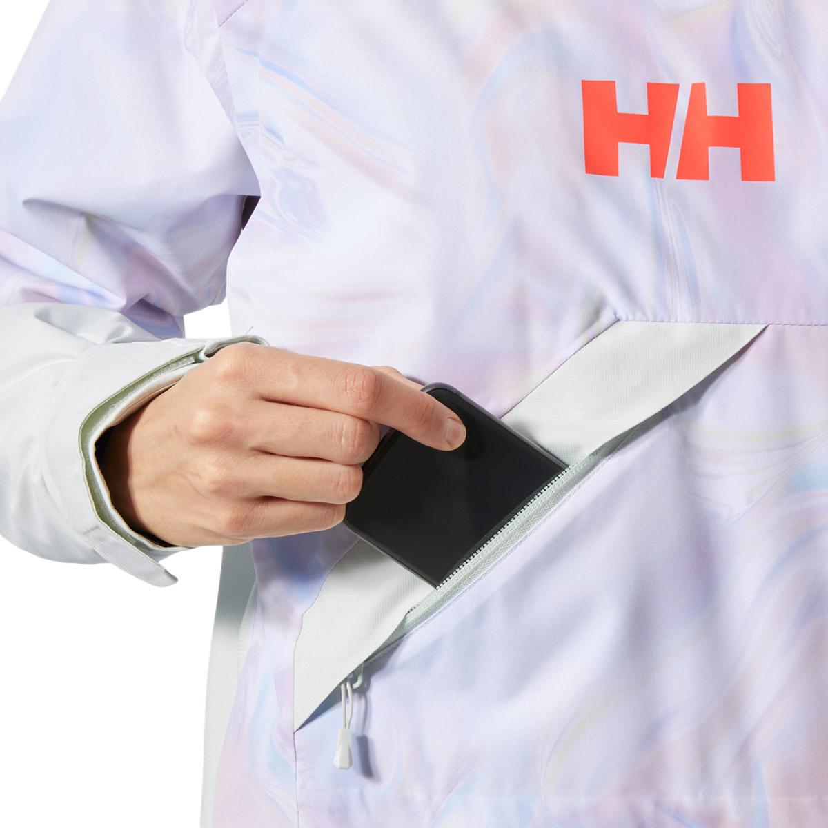Helly Hansen Powchaser Asym Skijakke Dame White
