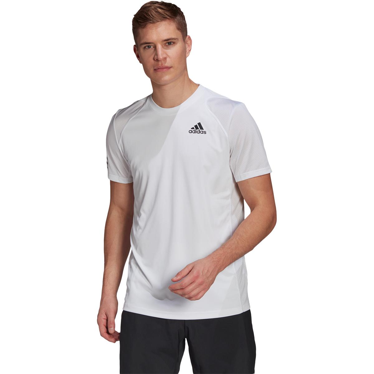 adidas Club 3-Stripes Tennis T-skjorte Herre White