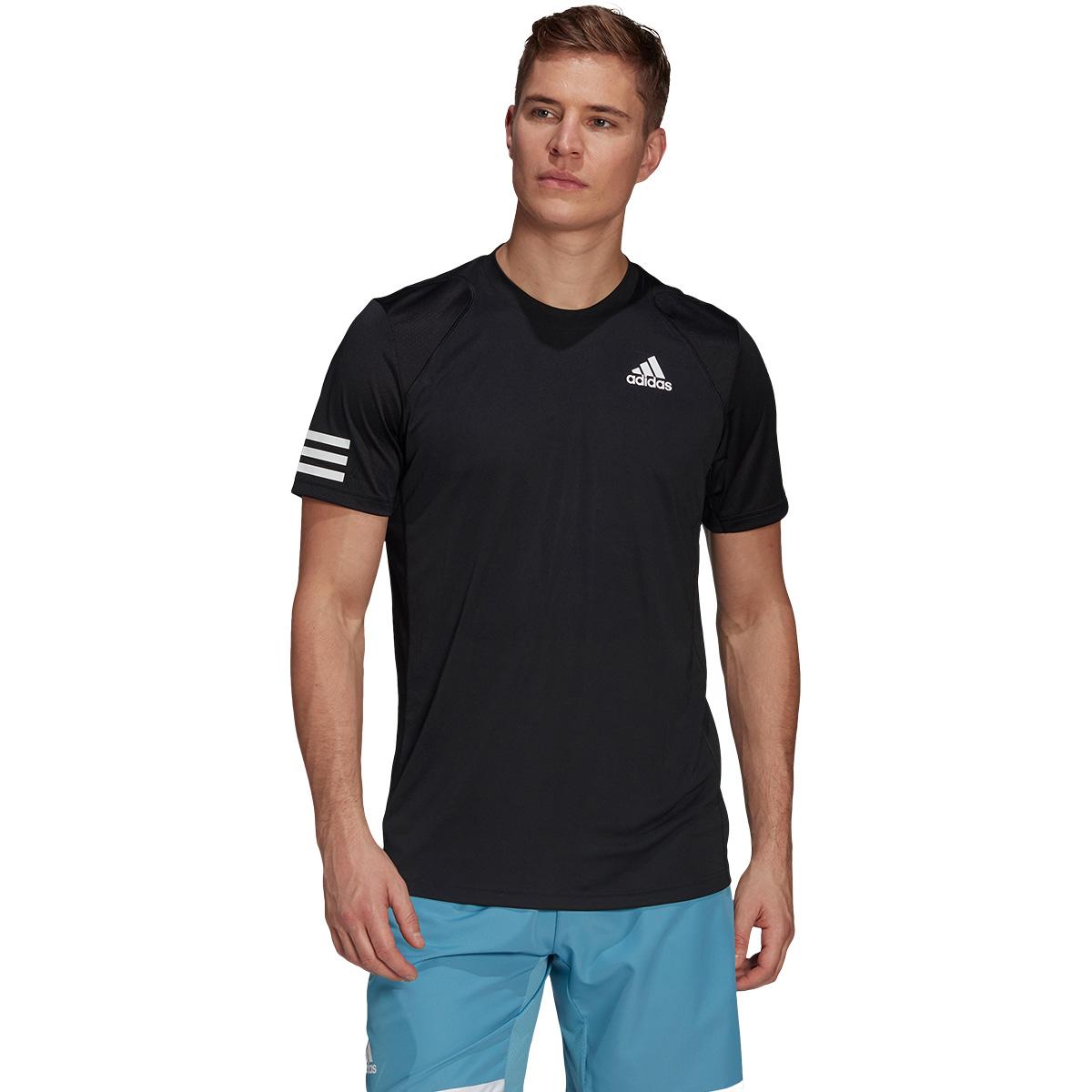 adidas Club 3-Stripes Tennis T-skjorte Herre Black