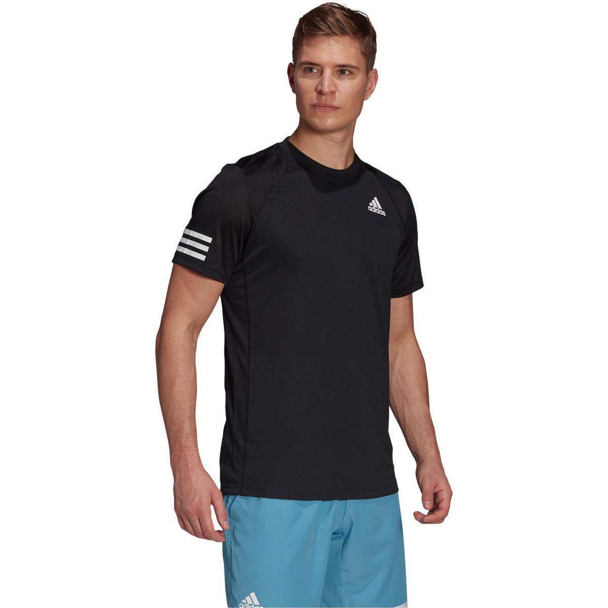 adidas Club 3-Stripes Tennis T-skjorte Herre Black