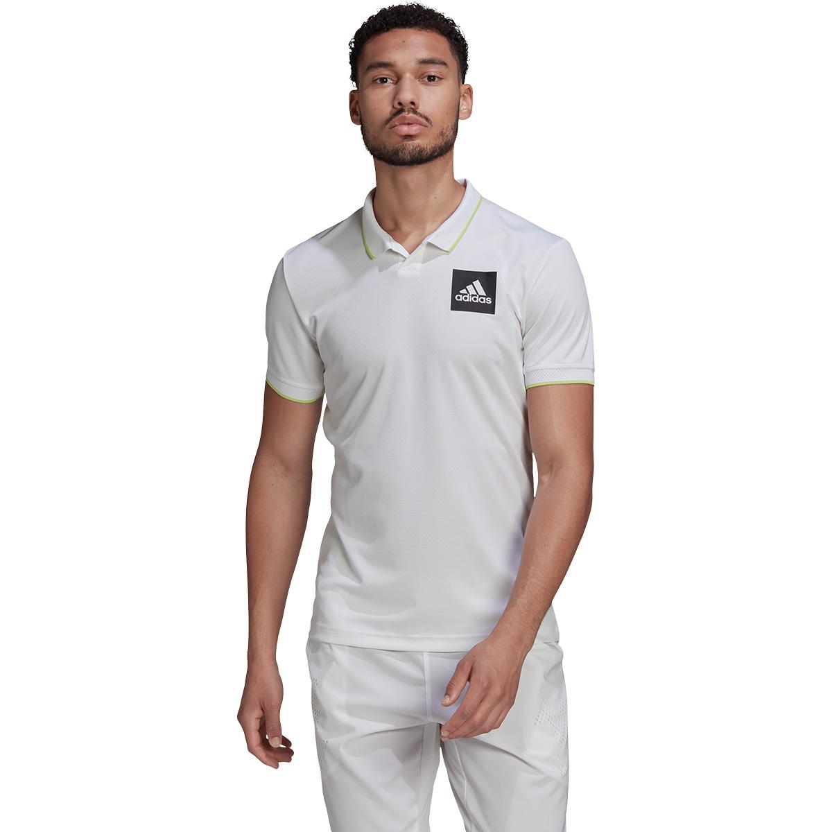 adidas Paris Freelift HRDY Tennis Polo T-skjorte Herre 000/White