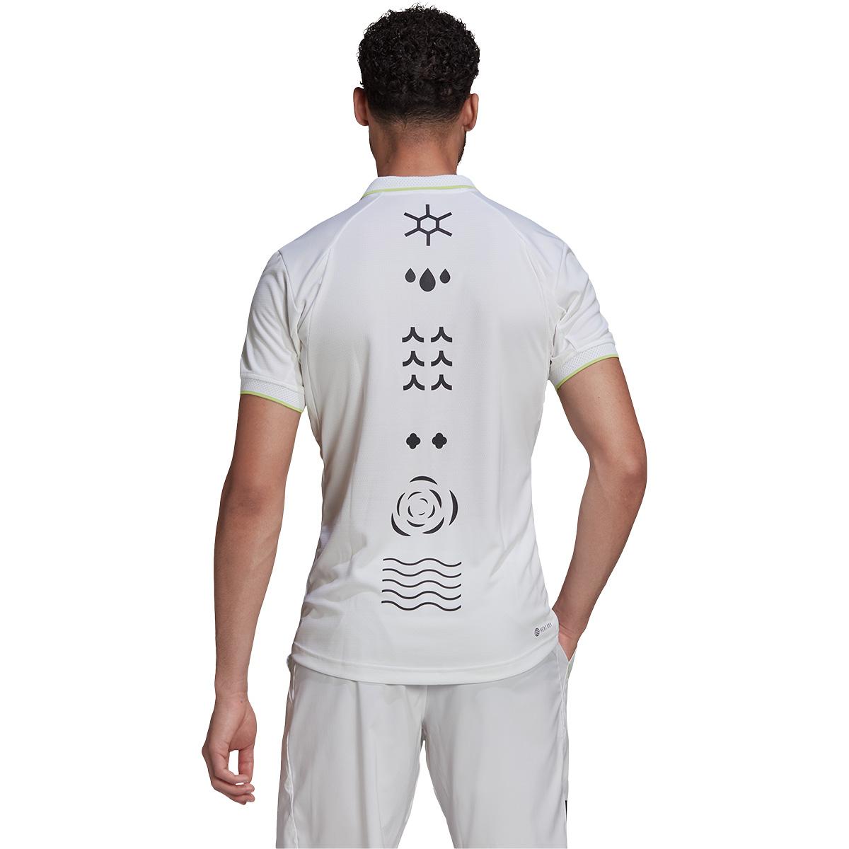 adidas Paris Freelift HRDY Tennis Polo T-skjorte Herre 000/White
