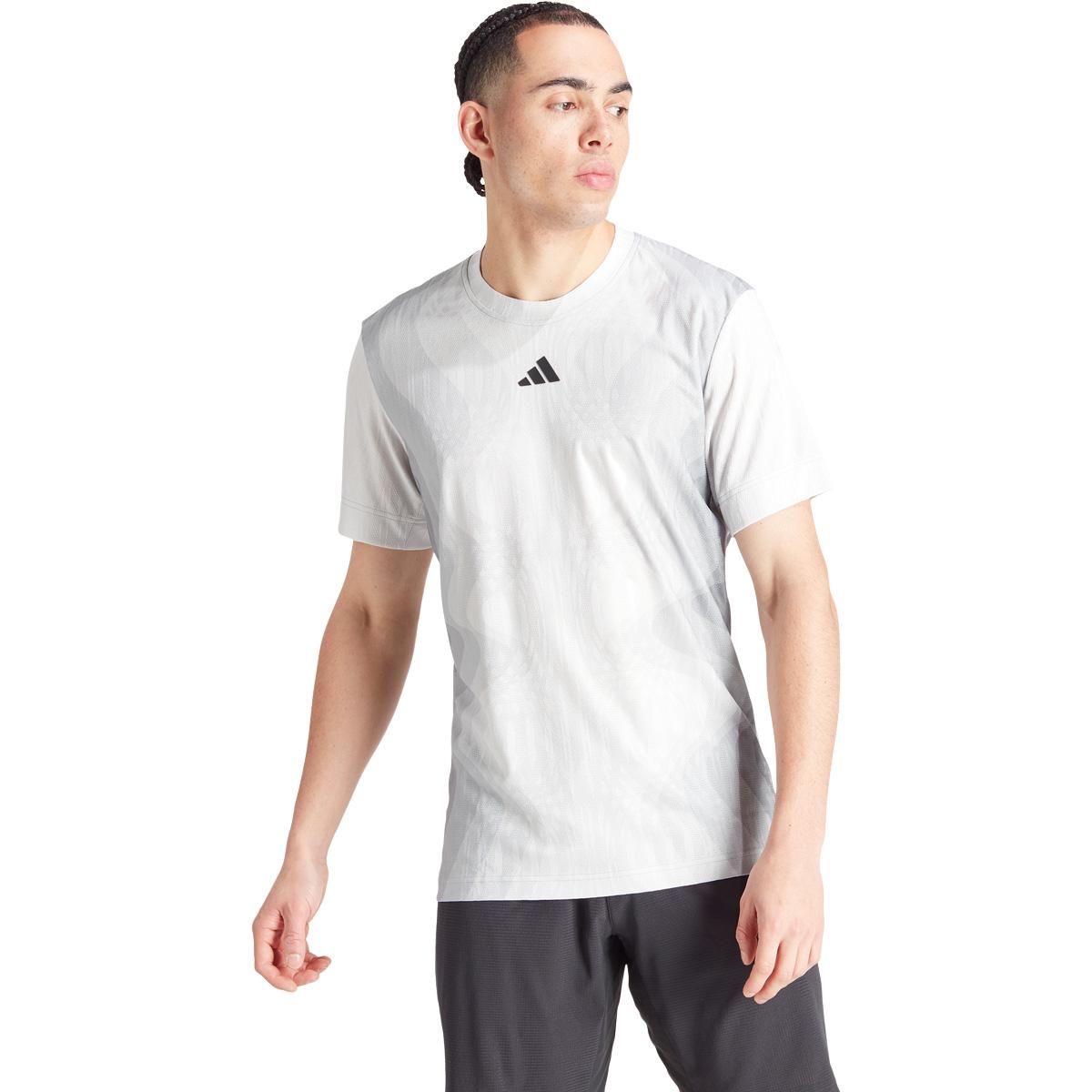 adidas Freelift Pro Padel T-skjorte Herre Grey/White