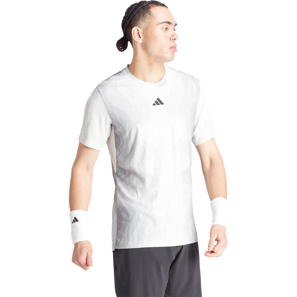 adidas Freelift Pro Padel T-skjorte Herre Grey/White