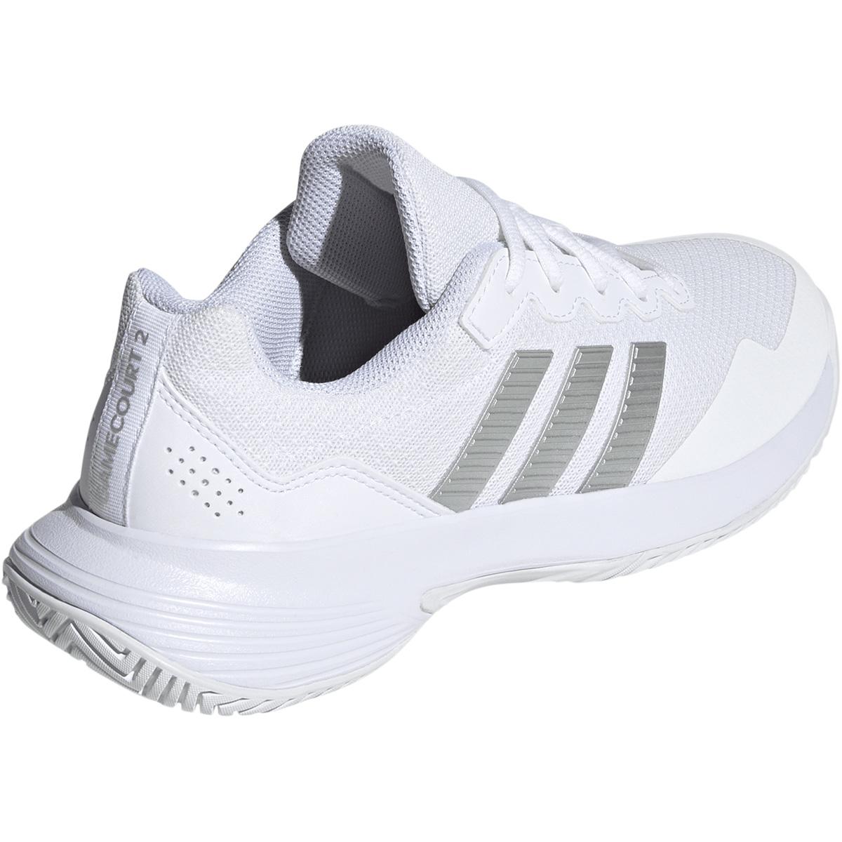 adidas Gamecourt 2 Tennissko Dame White/Silver
