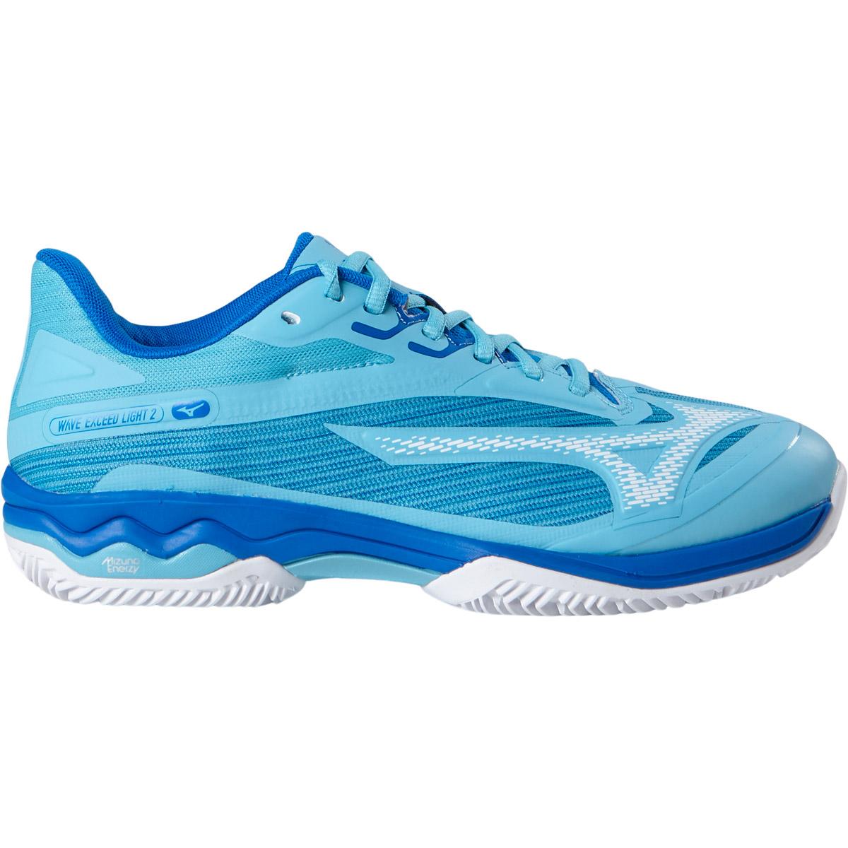 Mizuno Wave Exceed Light 2 CC Tennissko Dame Castlerock/Directorie Blue/Bla
