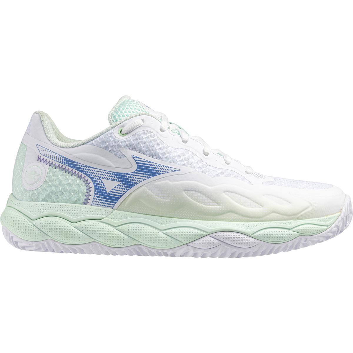 Mizuno Wave Enforce Court CC Tennissko Dame White/Frontier Blue/Bay