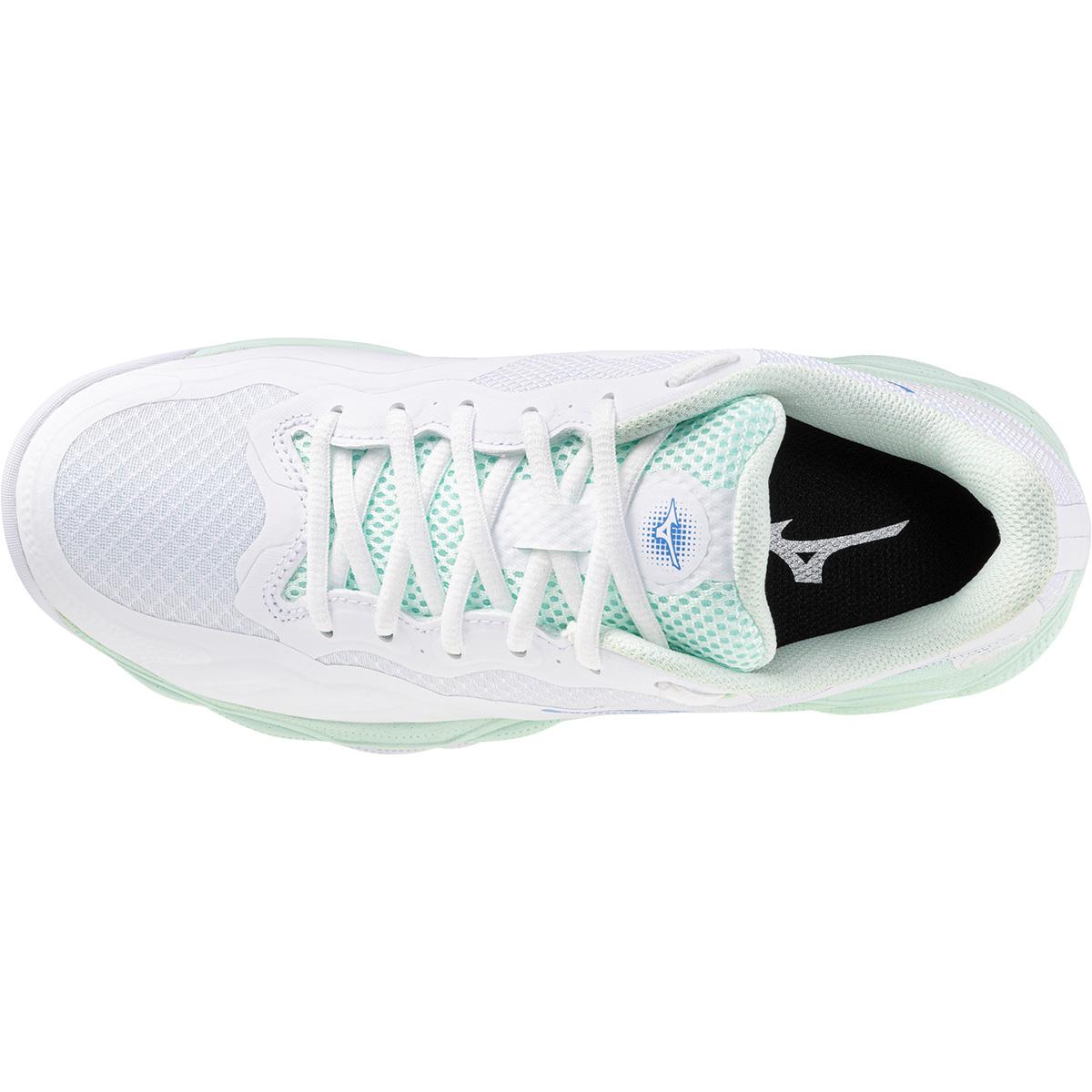 Mizuno Wave Enforce Court CC Tennissko Dame White/Frontier Blue/Bay