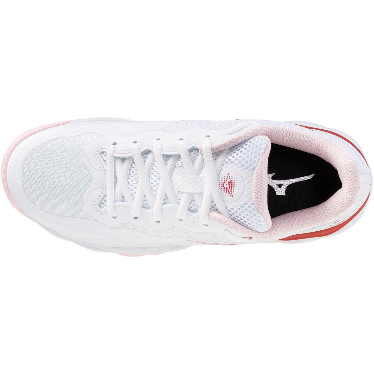 Mizuno Wave Enforce Court CC Tennissko Dame White/Rose