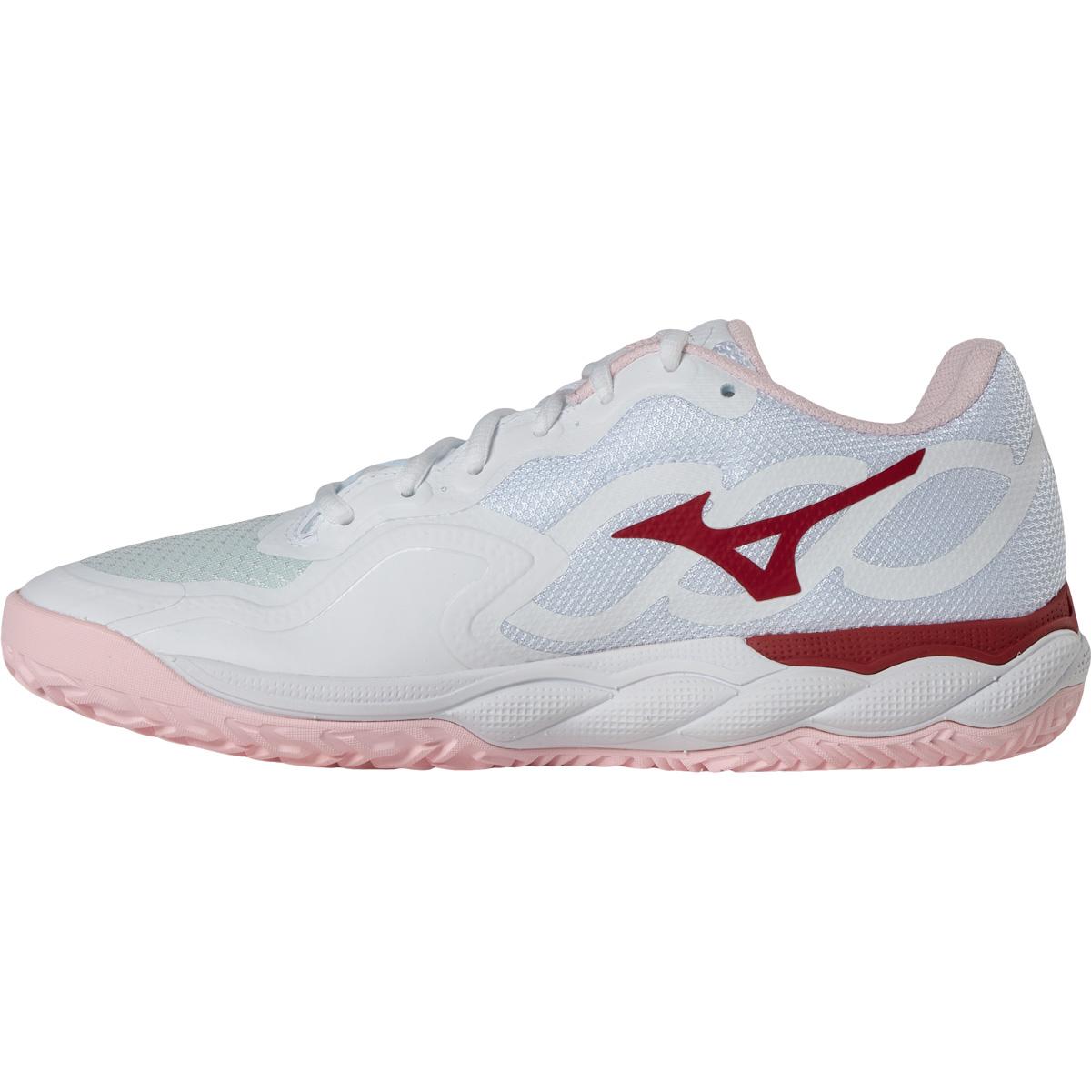Mizuno Wave Enforce Court CC Tennissko Dame White/Rose