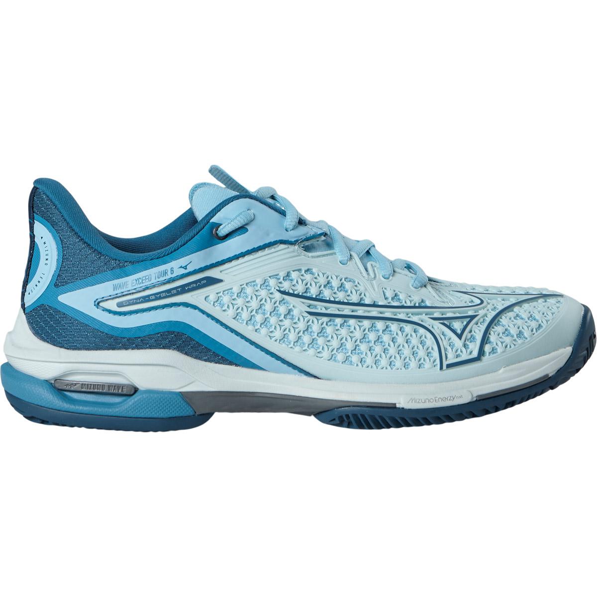Mizuno Wave Exceed Tour 6 CC Tennissko Dame Blue Glow/Saxony Blue/Moroccan