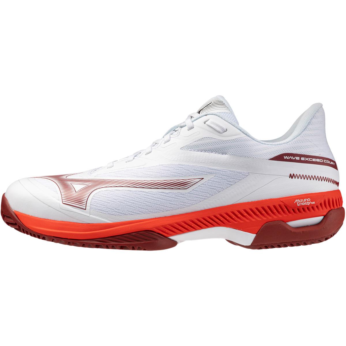 Mizuno Wave Exceed Court CC Tennissko Herre White/Red