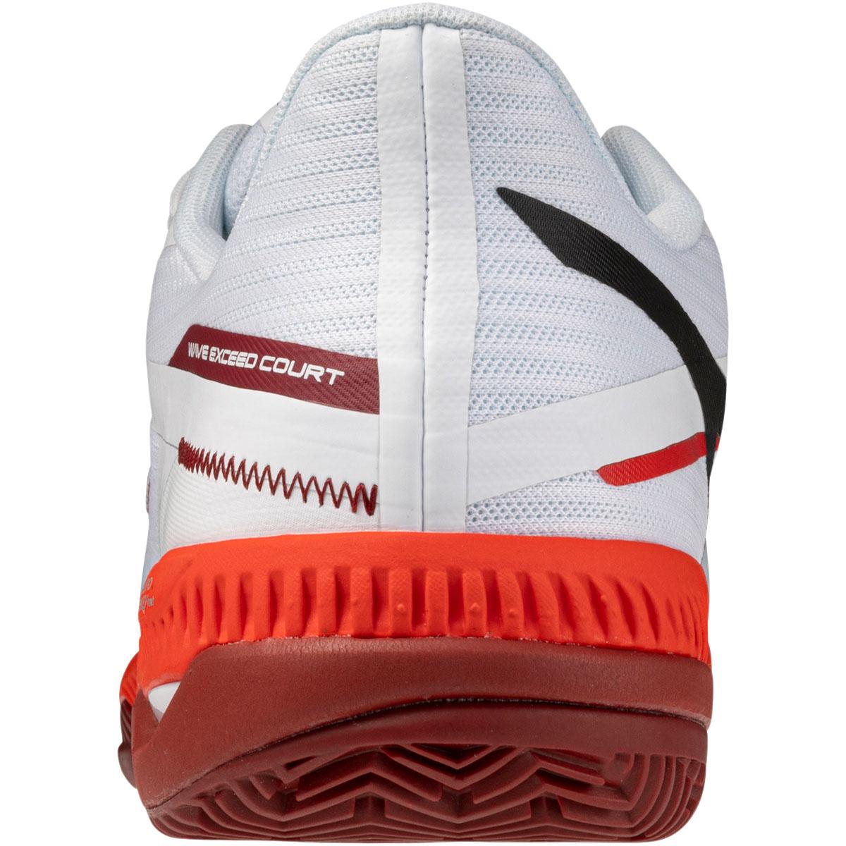 Mizuno Wave Exceed Court CC Tennissko Herre White/Red