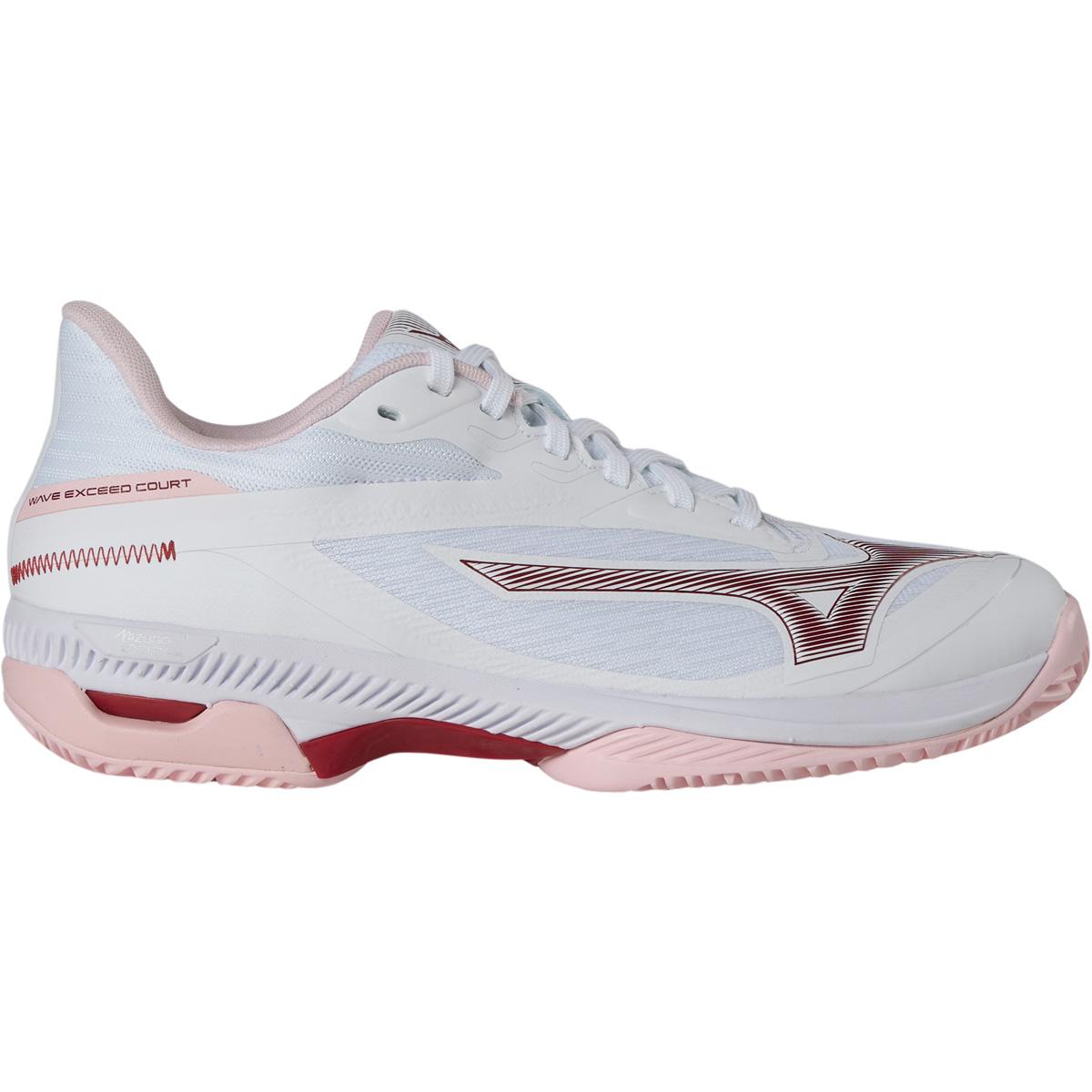 Mizuno Wave Exceed Court CC Tennissko Dame White/Rose