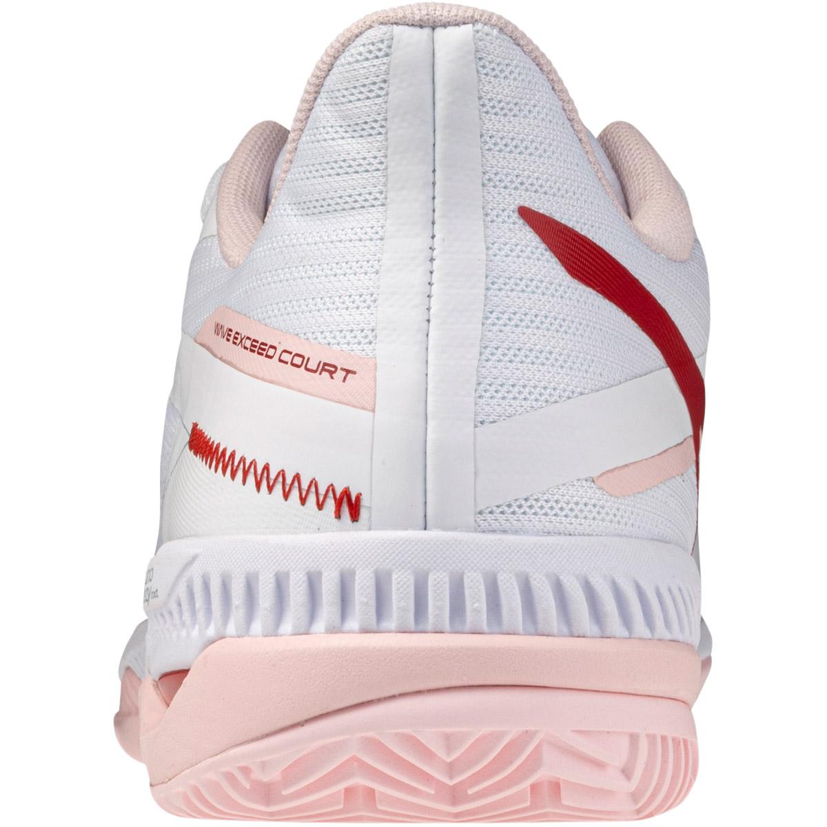 Mizuno Wave Exceed Court CC Tennissko Dame White/Rose