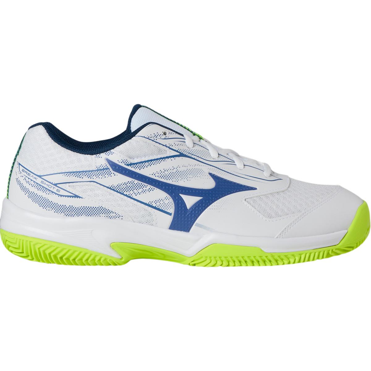 Mizuno Break Shot 5 CC Tennissko Herre White/Blue