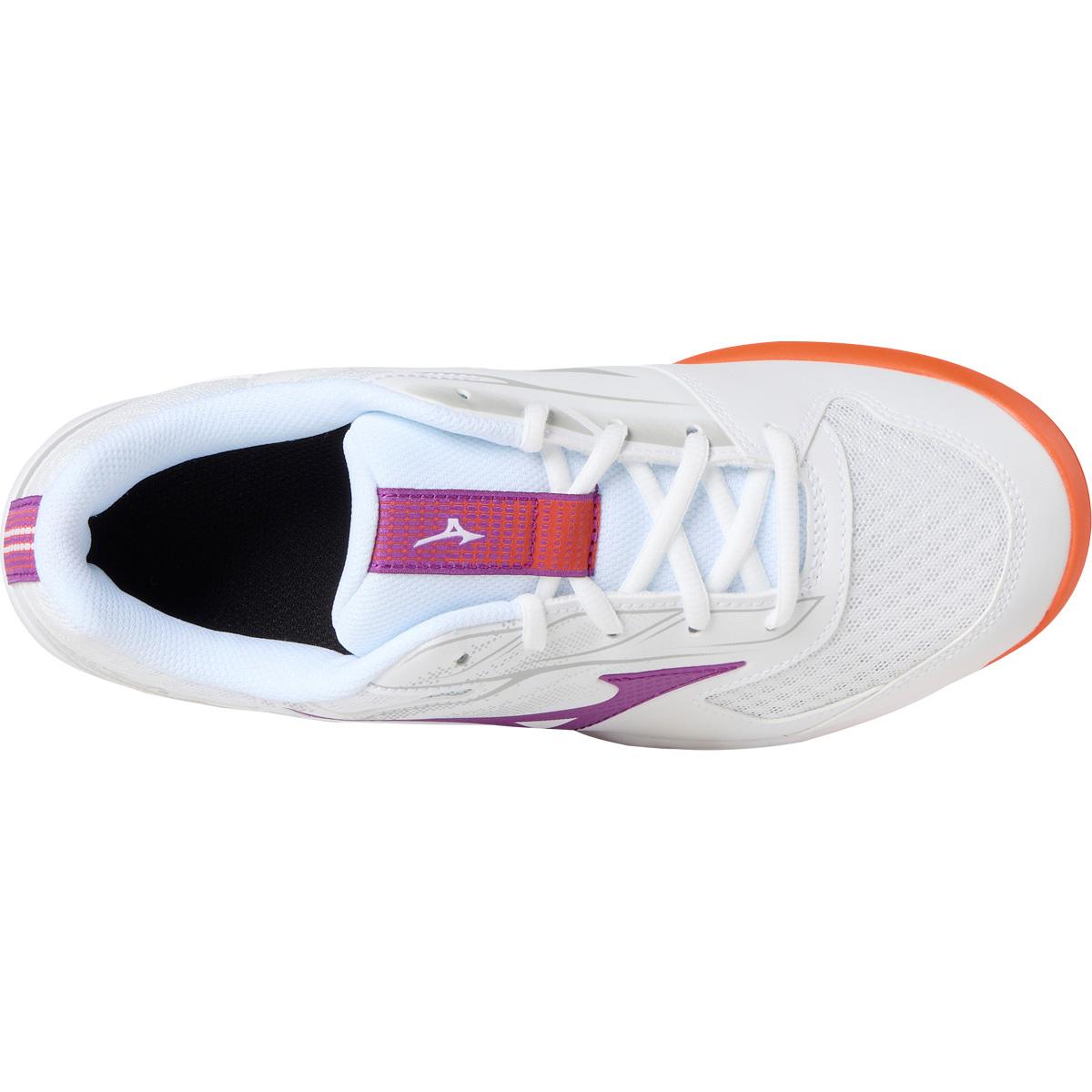 Mizuno Break Shot 5 CC Tennissko Dame White/Dahlia/Sunstone