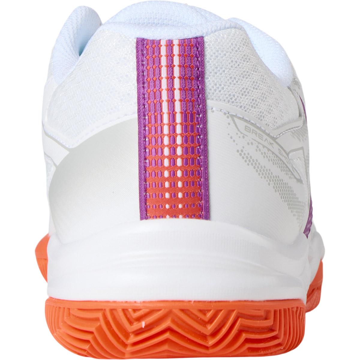 Mizuno Break Shot 5 CC Tennissko Dame White/Dahlia/Sunstone