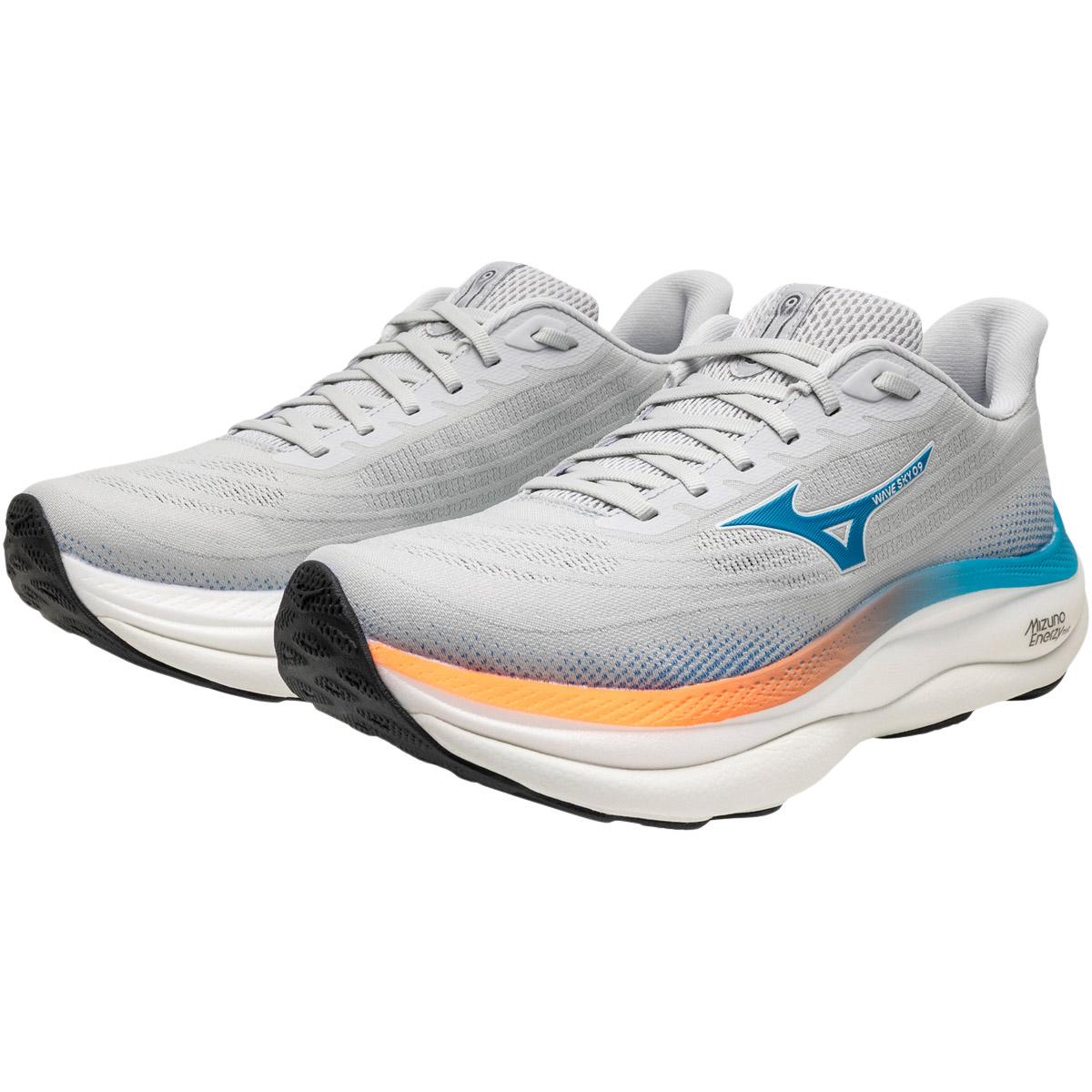 Mizuno Wave Sky 9 Løbesko Herre Cloudscape/Blue Jewel/Lava Ora