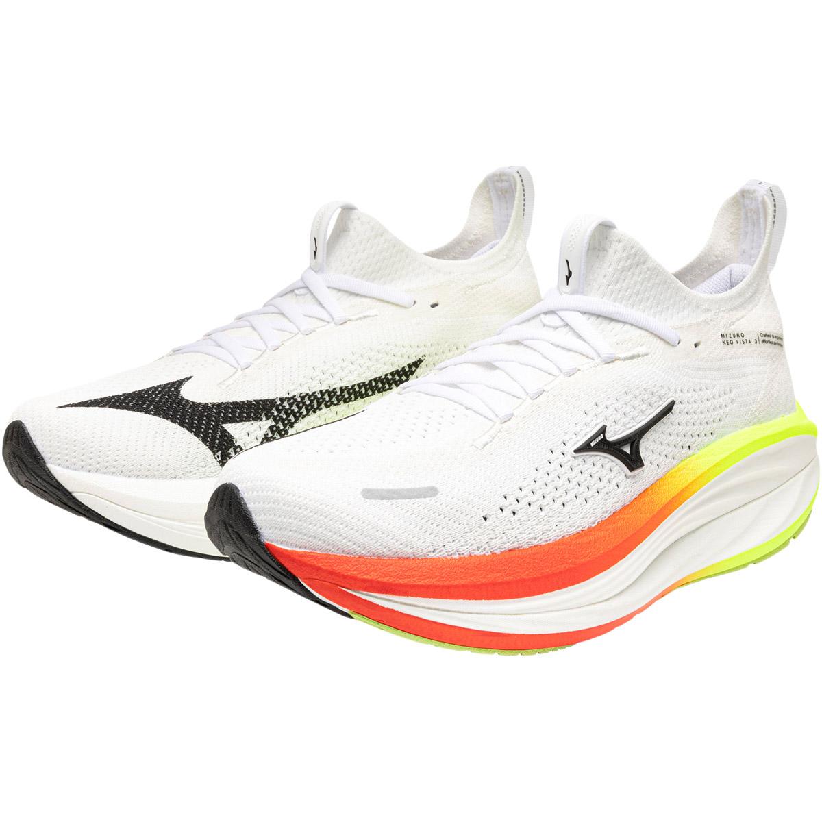 Mizuno Neo Vista 3 Løbesko Herre White/Black/Orange.com