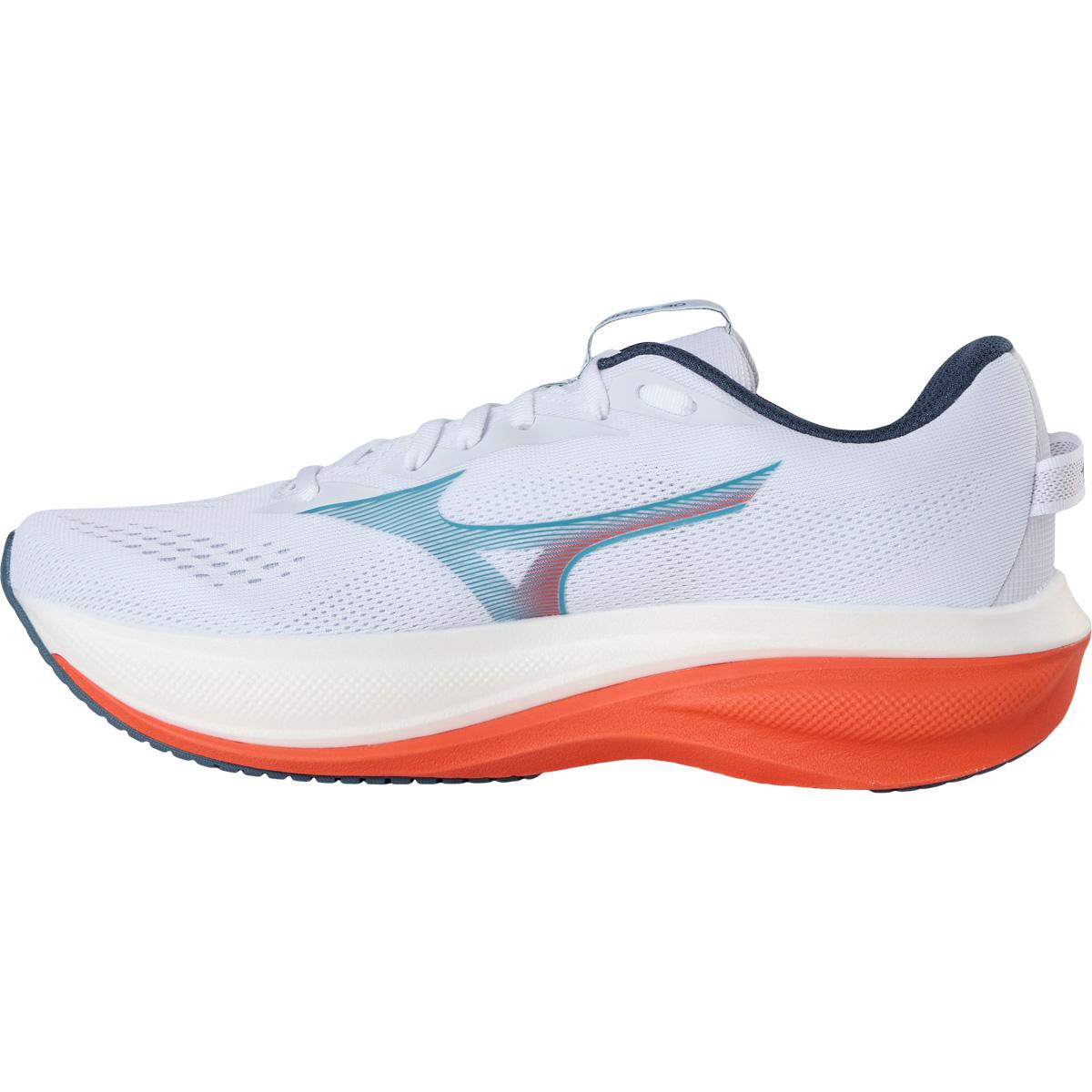 Mizuno Wave Rider 30 Løbesko Herre White/Blue Jewel/Orange.com