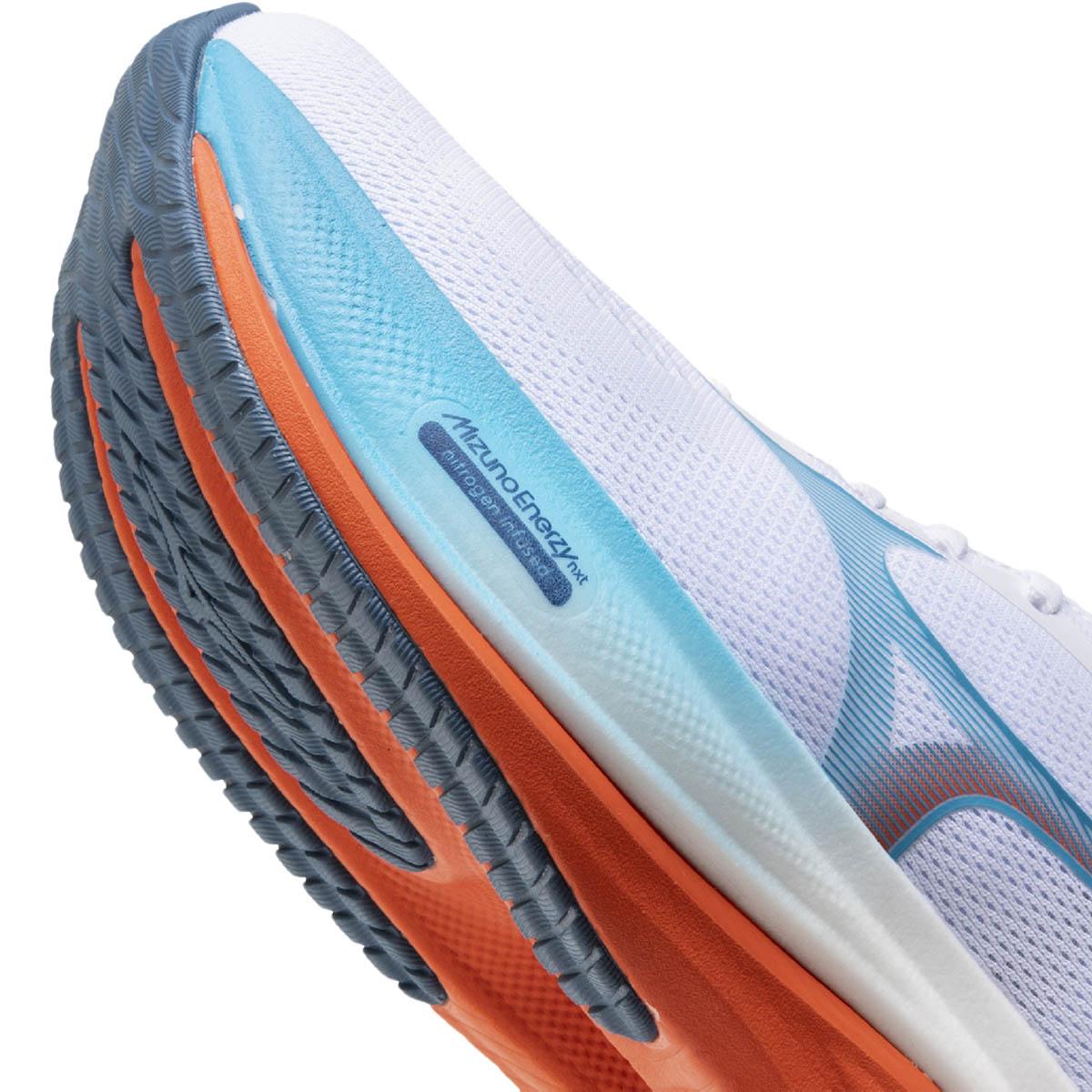Mizuno Wave Rider 30 Løbesko Herre White/Blue Jewel/Orange.com
