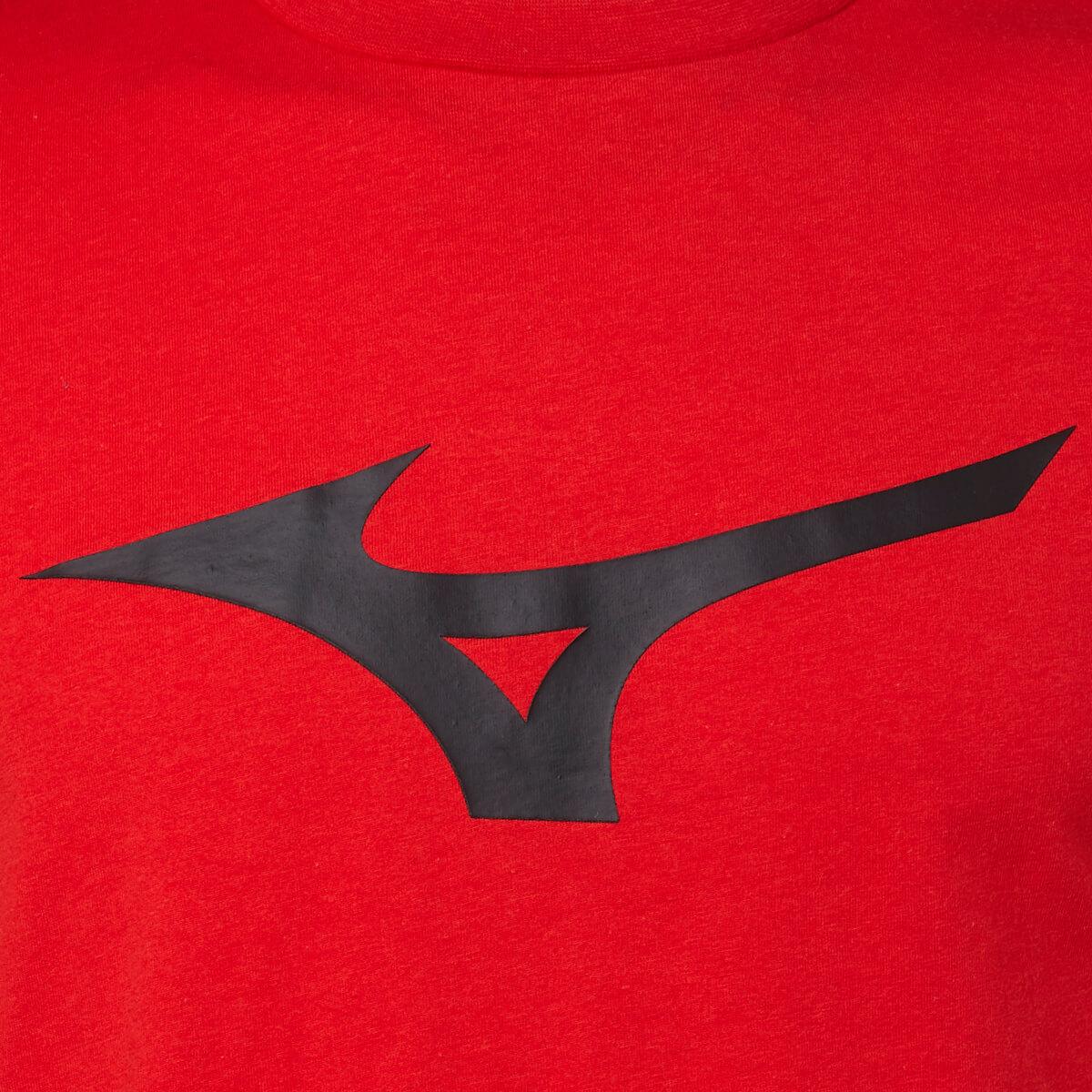 Mizuno Logo T-shirt Herre Fiery Red