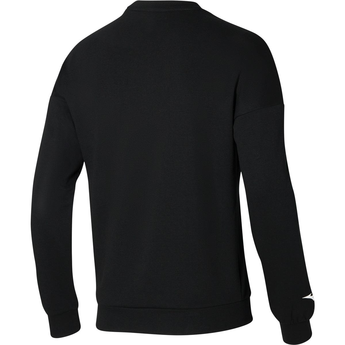 Mizuno Athletics Graphic Crew Sweatshirt Herre Black