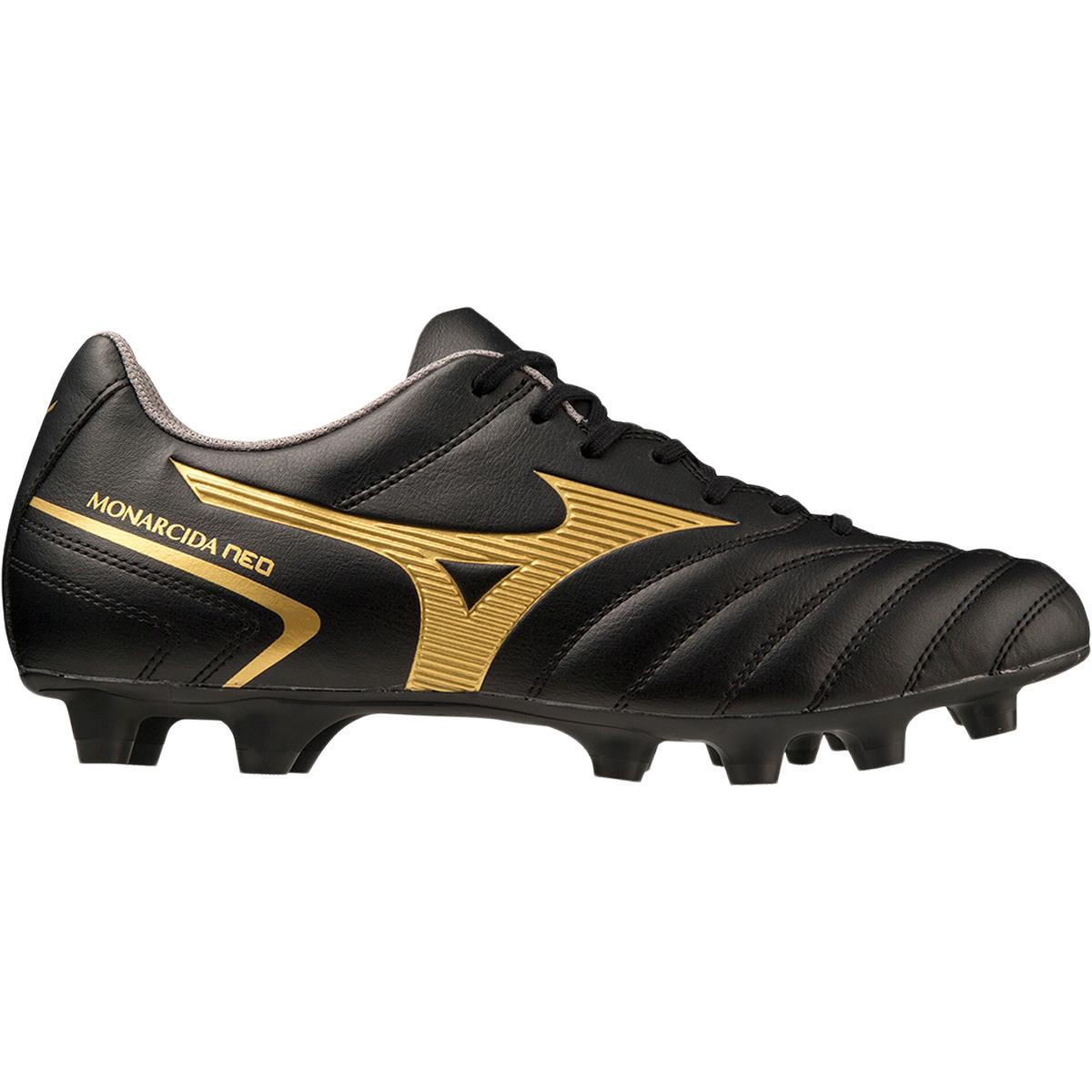 Mizuno Monarcida Neo II FG Fodboldstøvler Black/Gold/Dark Shadow