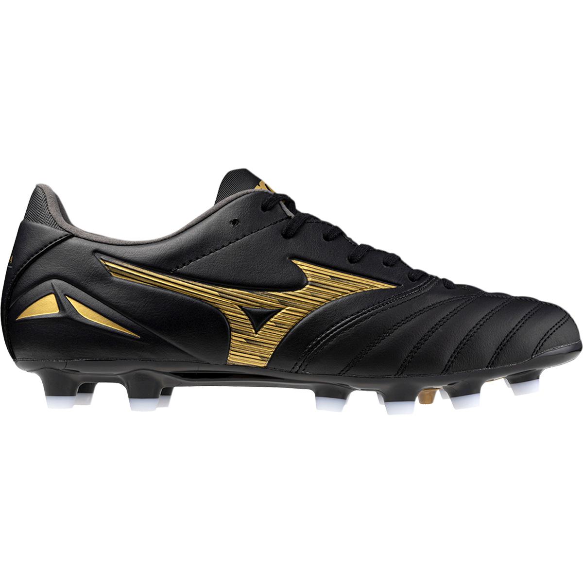 Mizuno Morelia Neo IV Pro FG Fodboldstøvler Black/Gold/Dark Shadow