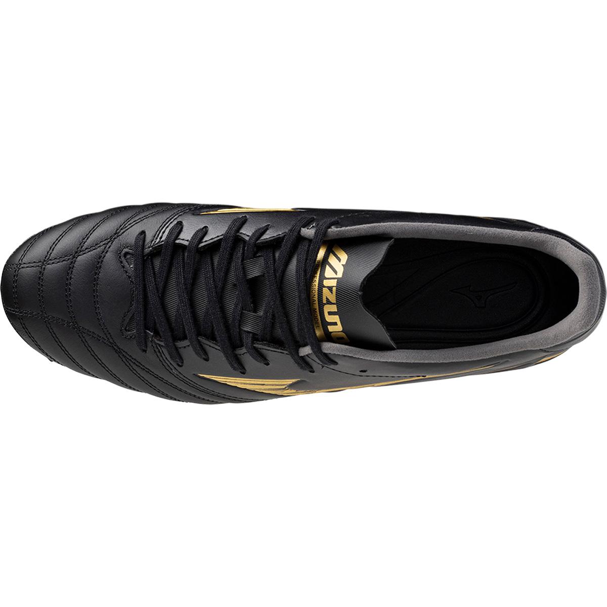 Mizuno Morelia Neo IV Pro FG Fodboldstøvler Black/Gold/Dark Shadow