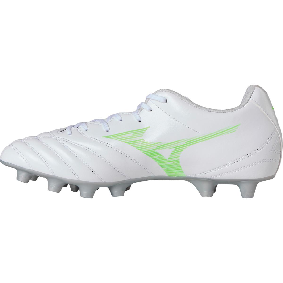 Mizuno Monarcida Neo III Select FG Fodboldstøvler White/Neon Green