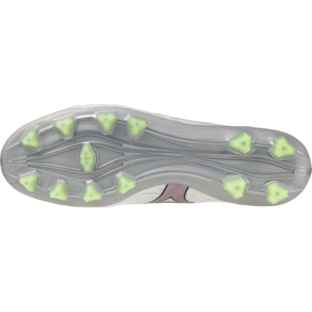 Mizuno Alpha Pro II FG Fodboldstøvler White/Silver Iridiscent/Black