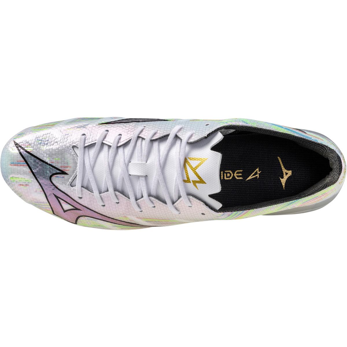 Mizuno Alpha Pro II FG Fodboldstøvler White/Silver Iridiscent/Black