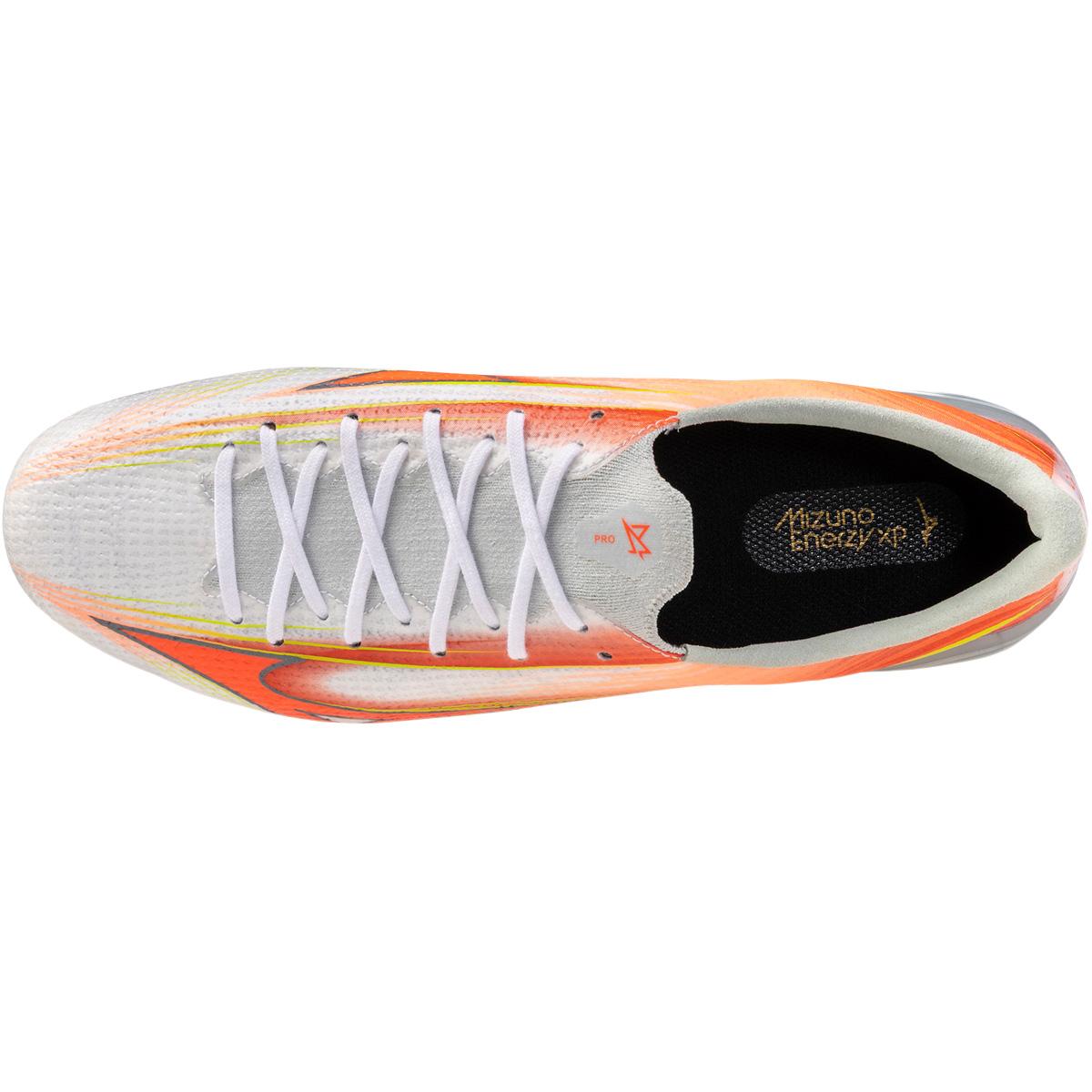 Mizuno Alpha Pro III FG Fodboldstøvler White/Lava Orange/Evening Prim